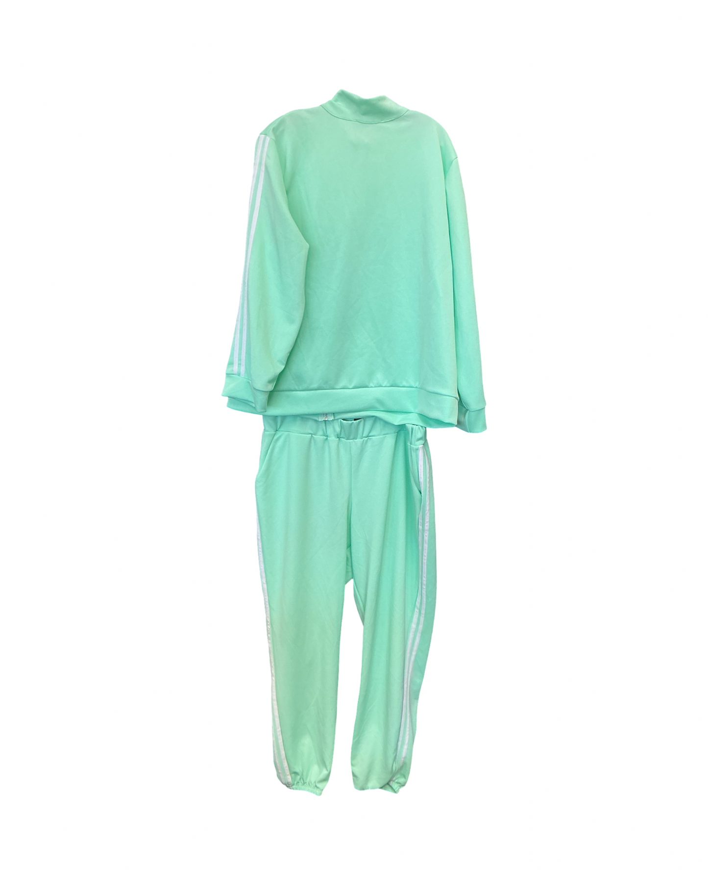 Lounge Set Pants By Ashley Stewart In Green, Size:3X