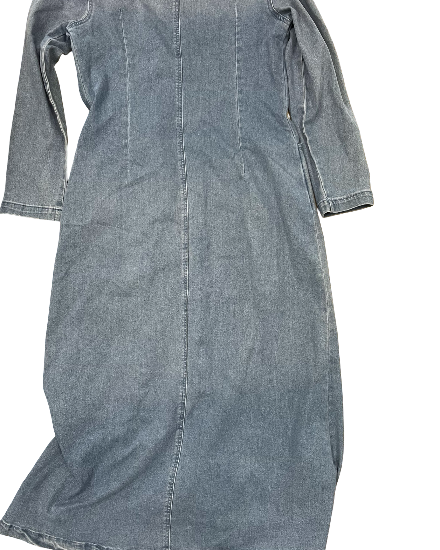 Dress Casual Maxi By Clothes Mentor In Blue Denim, Size:S