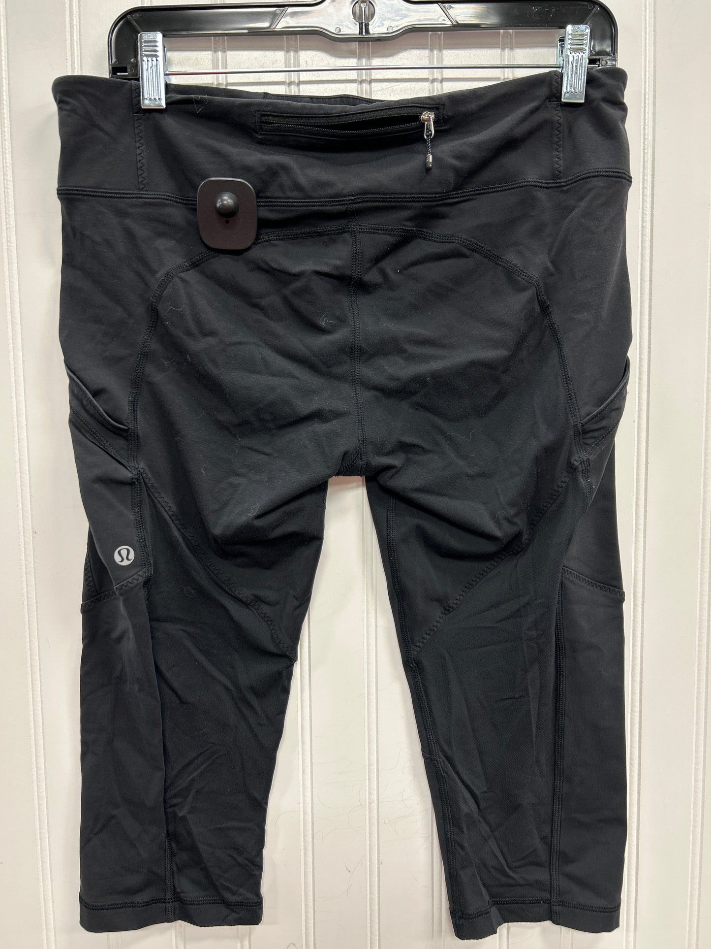 Athletic Leggings Capris By Lululemon In Black, Size:10