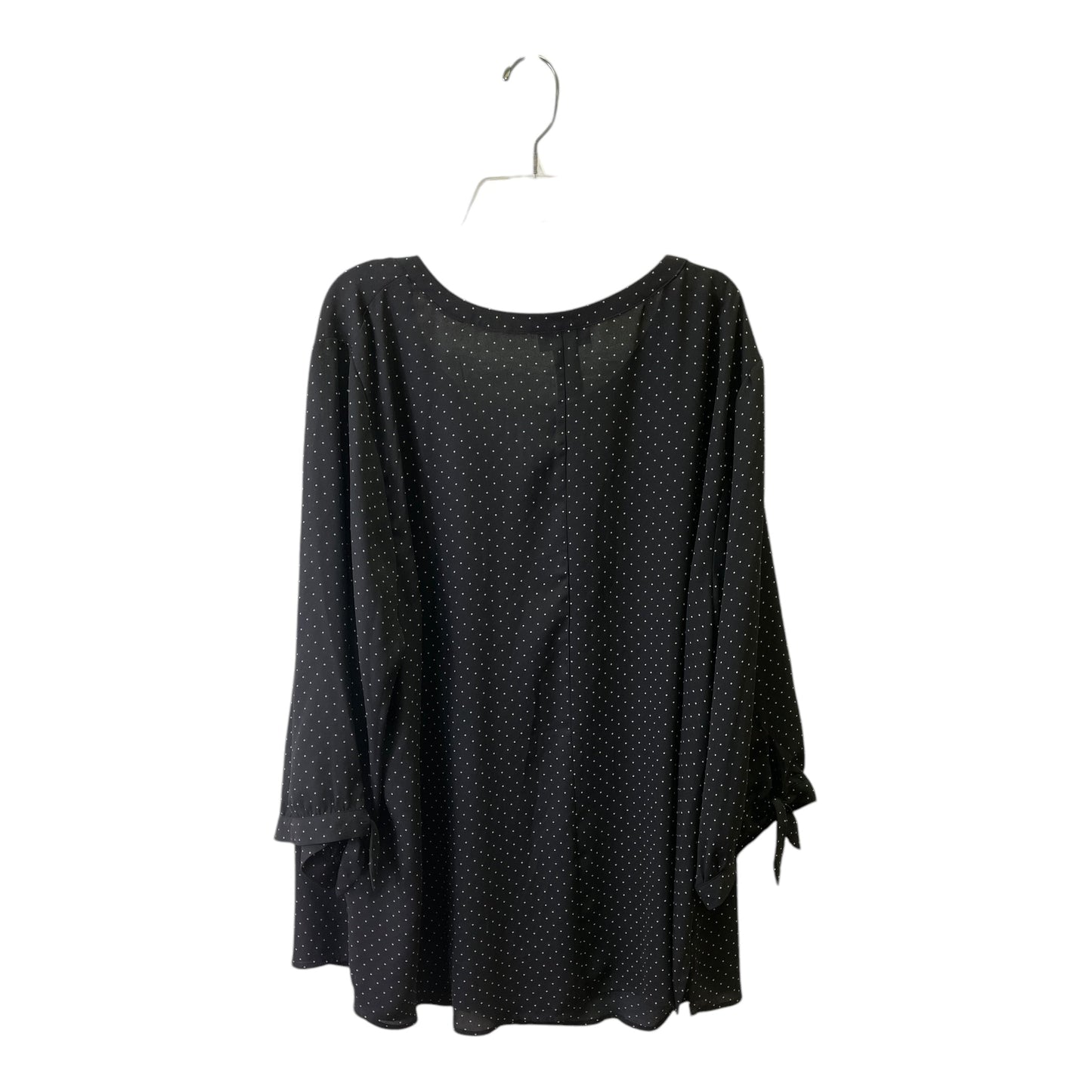 Top 3/4 Sleeve By Catherines In Polkadot Pattern, Size:2X