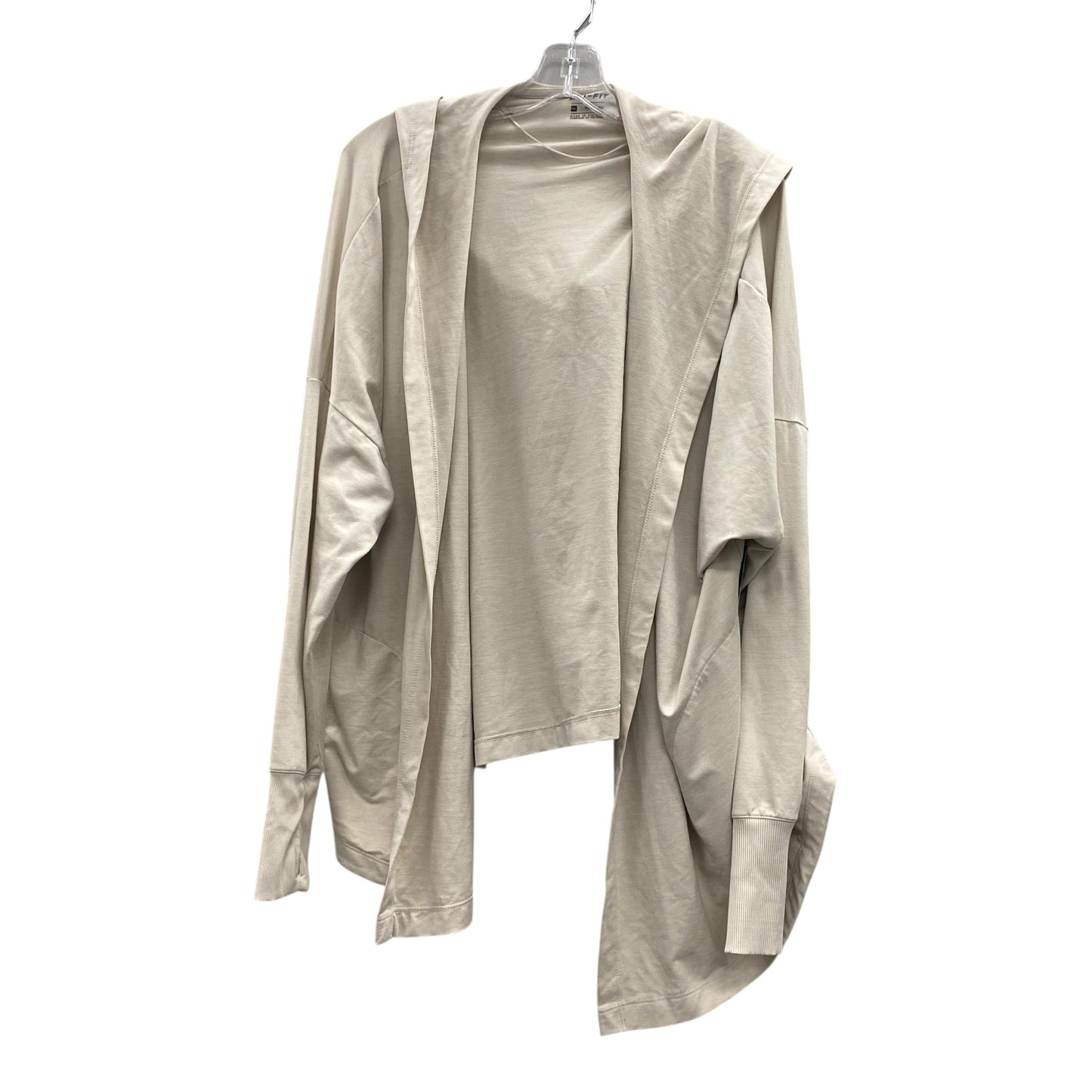 Athletic Sweatshirt Hoodie By Nike Apparel In Tan, Size:1X