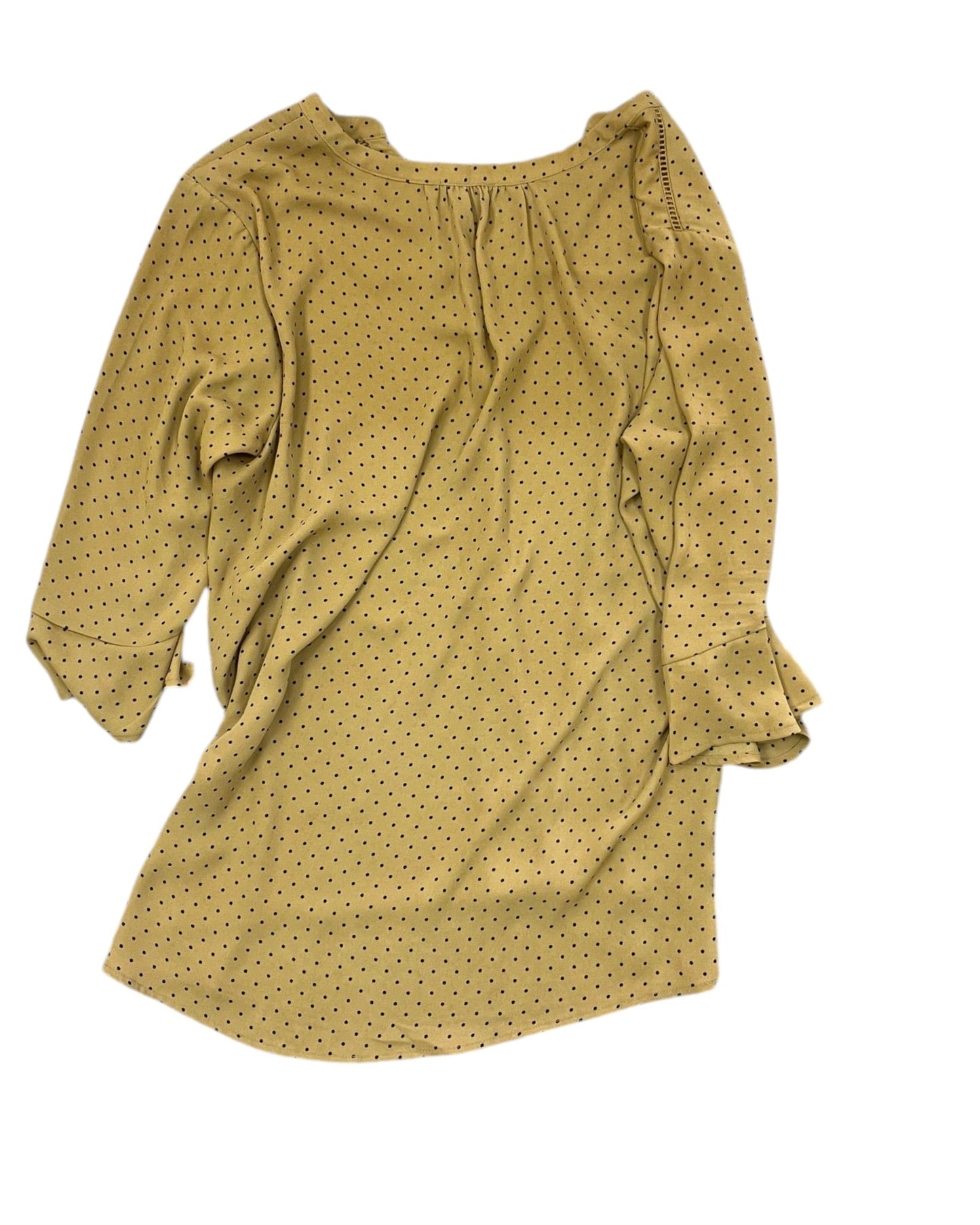 Top Ls By Maurices In Gold, Size:1X