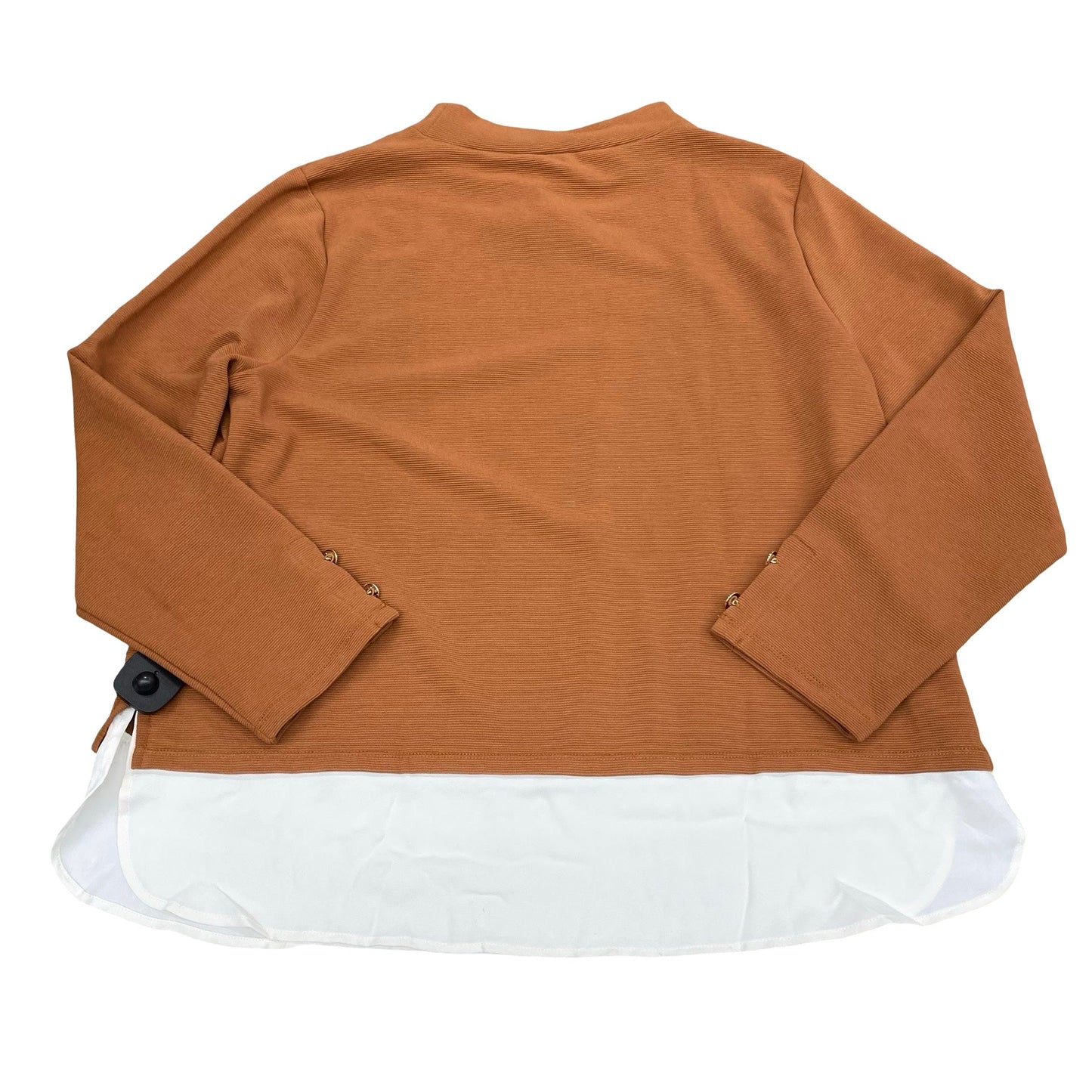 Top Ls By Ann Taylor In Brown & Cream, Size:Xl
