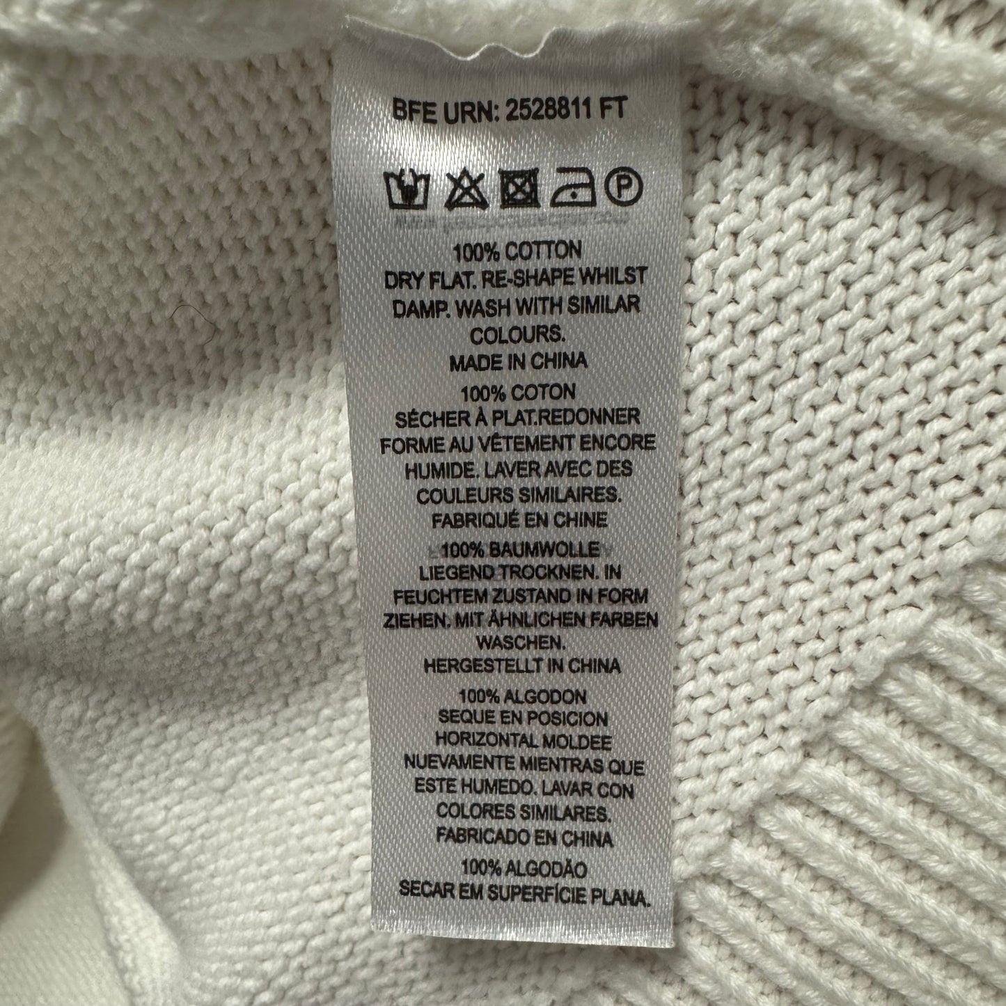 Cotton Sweater By French Connection In White, Size: L