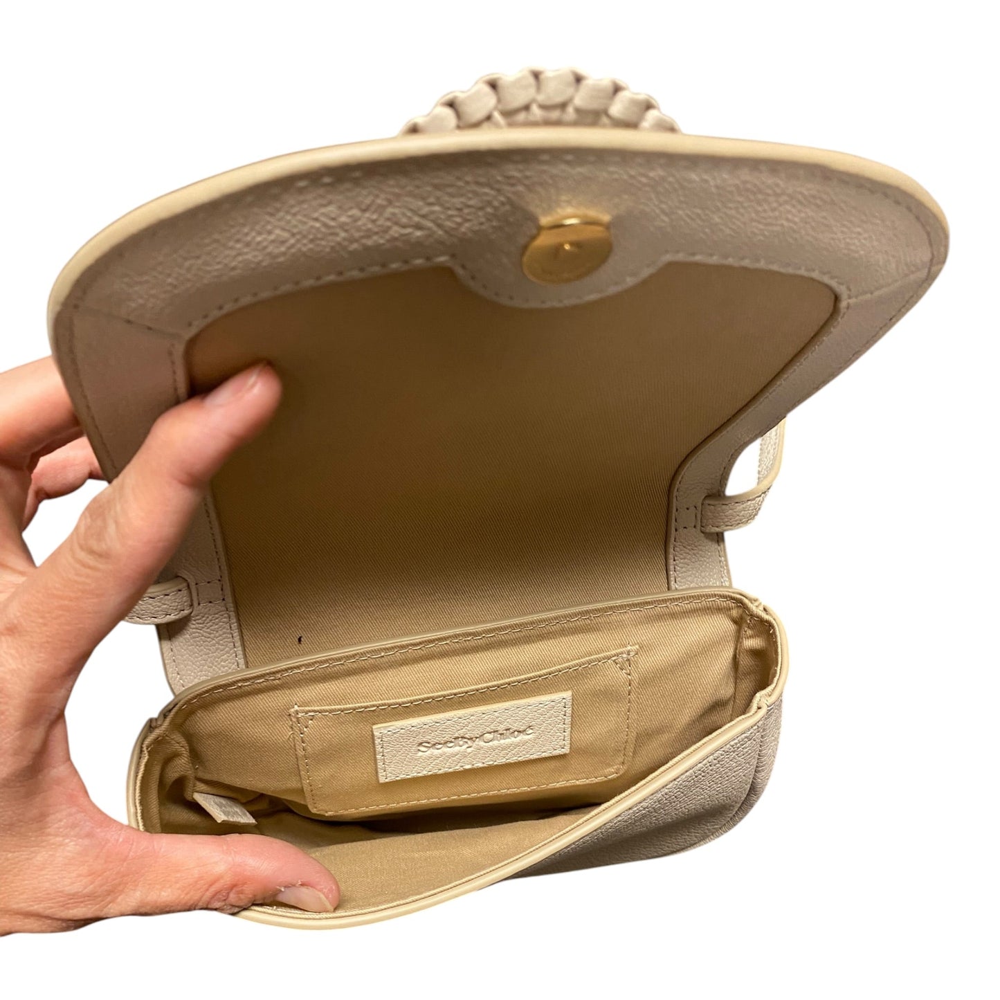 Handbag Designer By See By Chloe In Tan, Size:Small