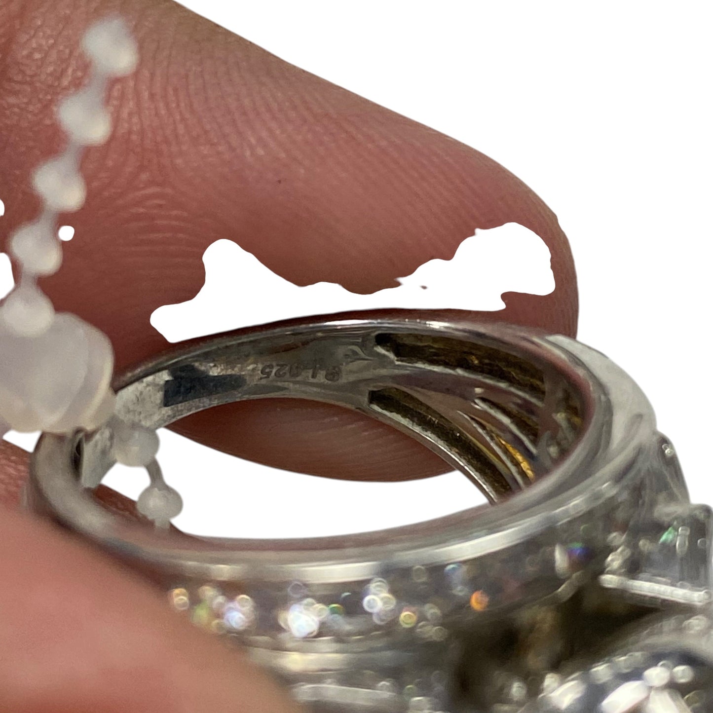 Ring Sterling Silver In Silver size 7.5