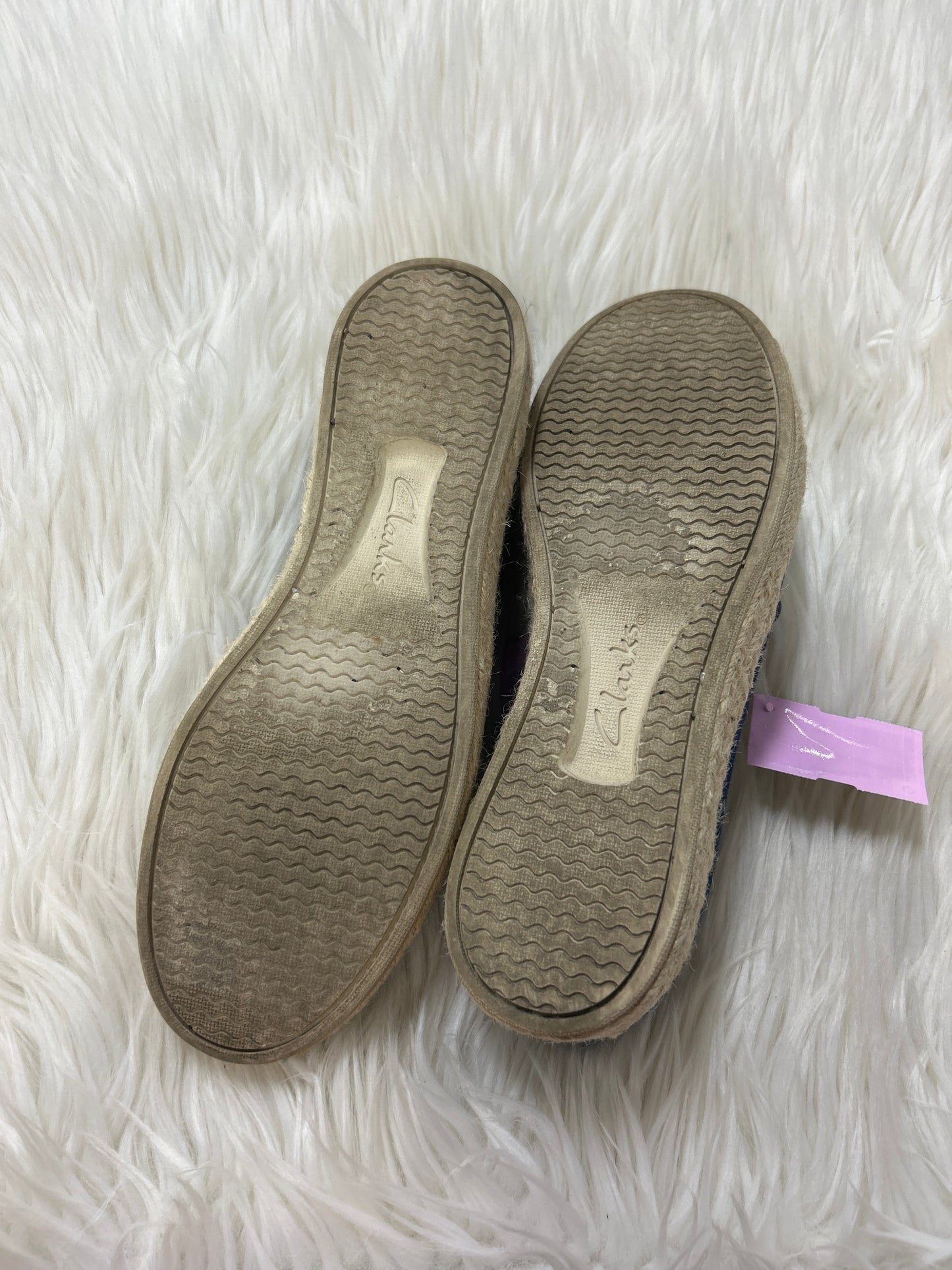 Shoes Flats By Clarks In Blue, Size:5.5