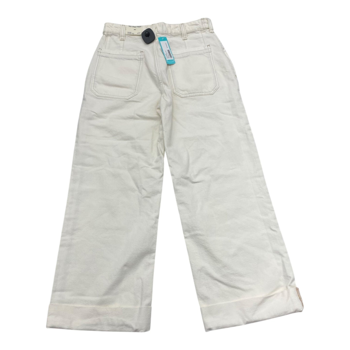 Jeans Wide Leg By We The Free In White, Size:4