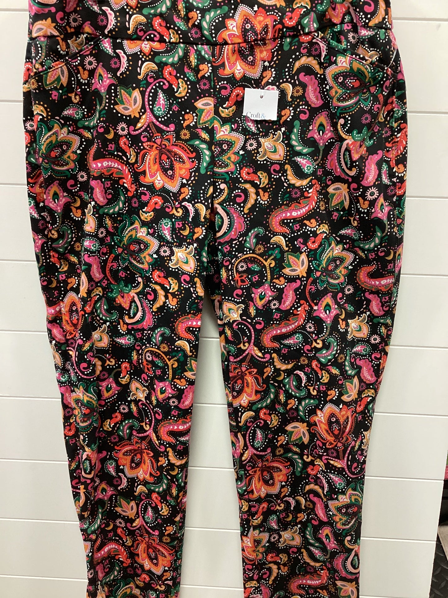 Pants Dress By Croft And Barrow In Paisley Print, Size:16