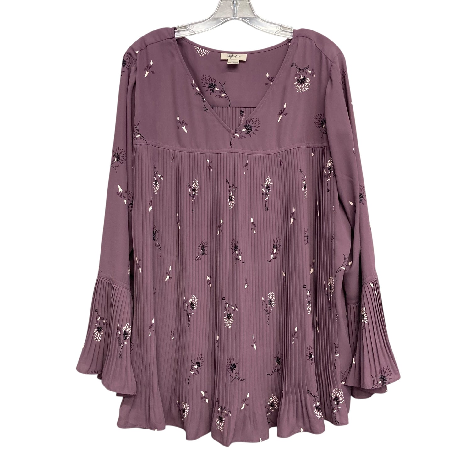 Top Ls By Style And Company In Purple, Size:Xl