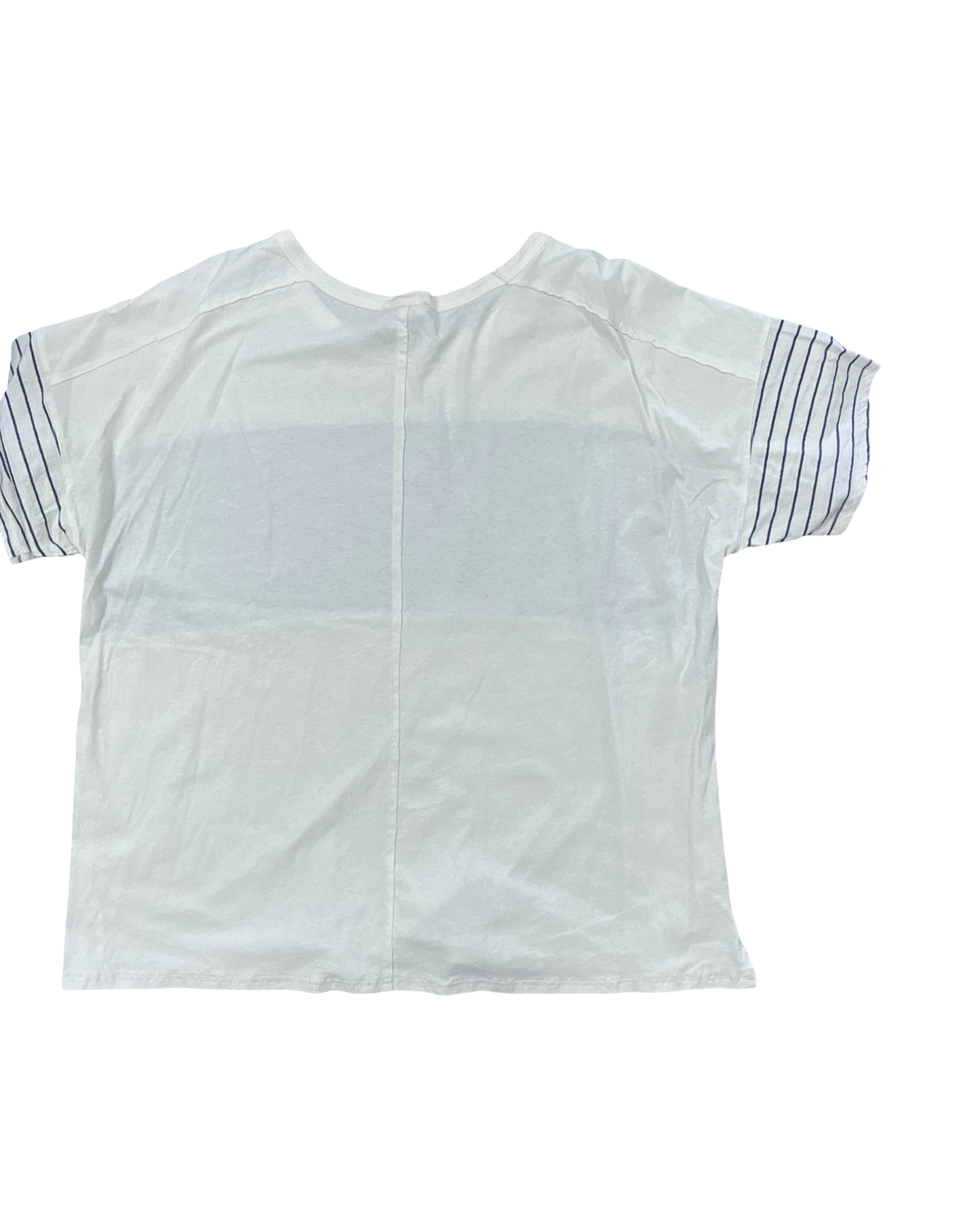 Top Ss By Cotton Bleu In Cream, Size:Xl