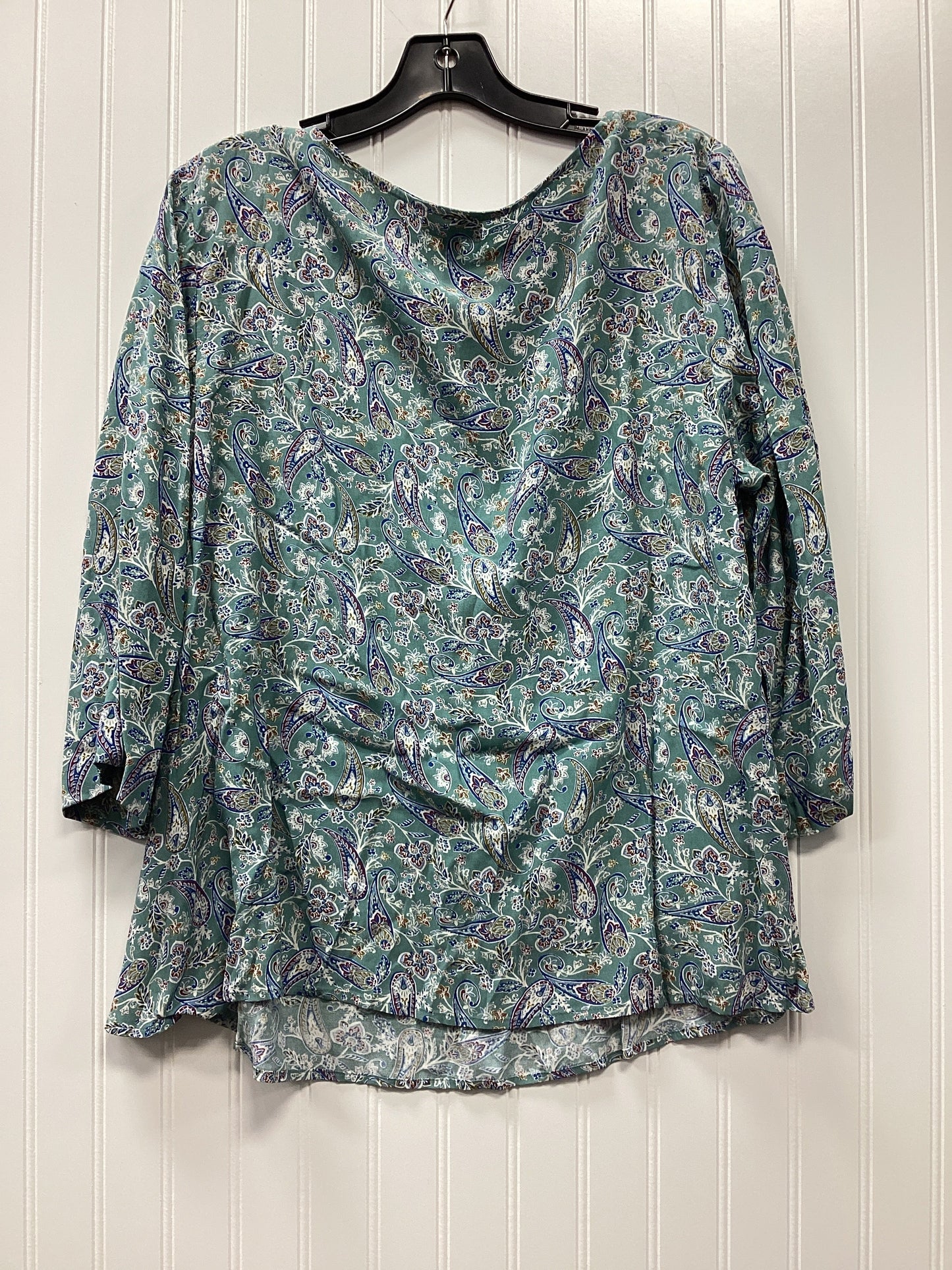 Top Ls By J. Jill In Aqua, Size:Xlp