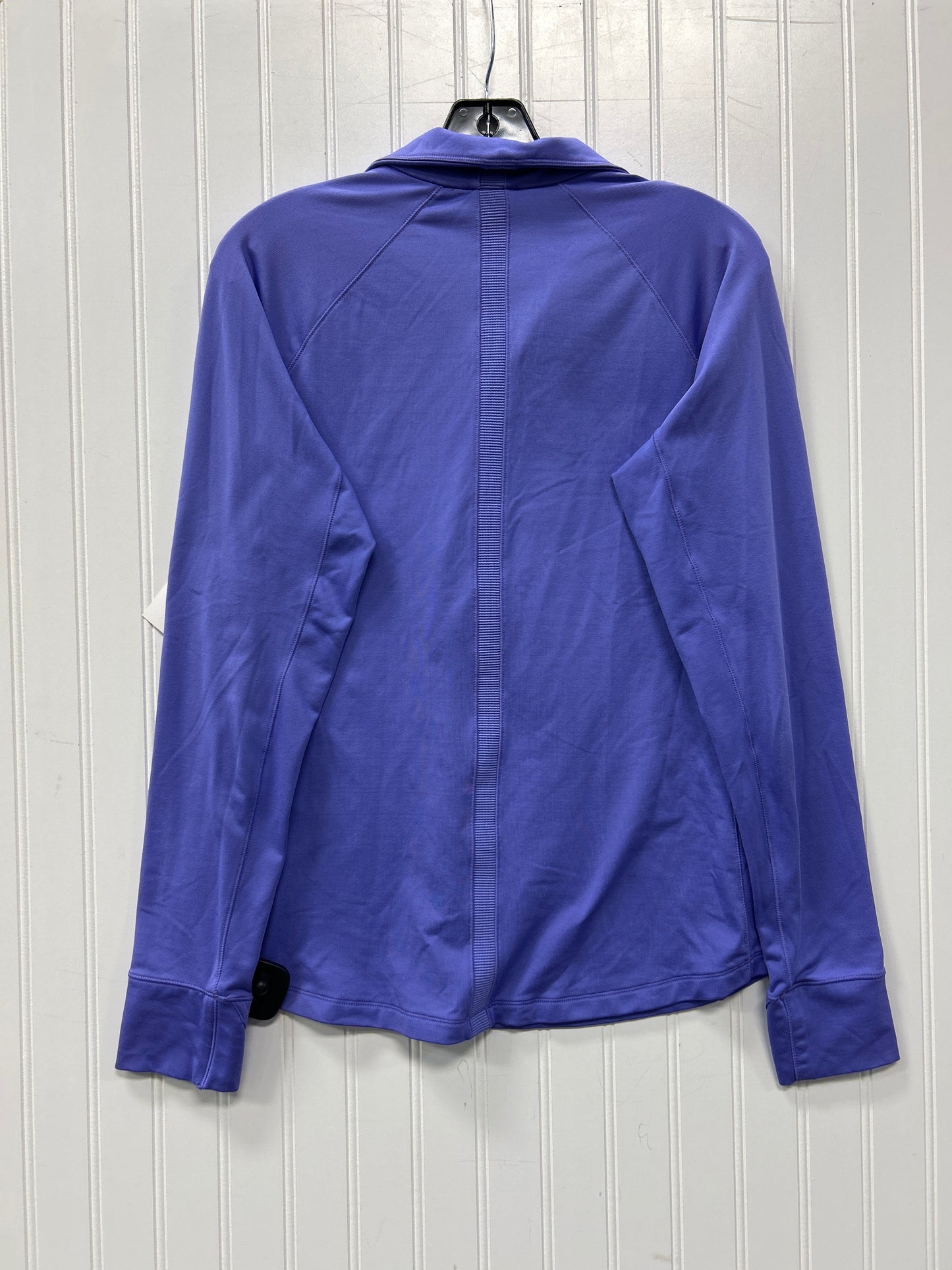 Athletic Top Ls Collar By Under Armour In Purple, Size:L