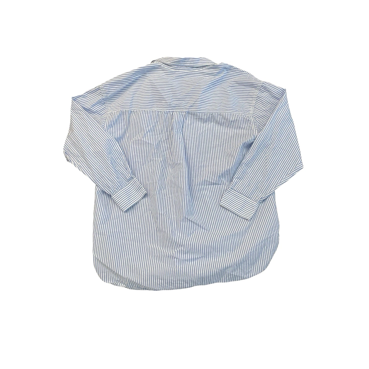 Blouse Ls By Universal Thread In Striped Pattern, Size:L