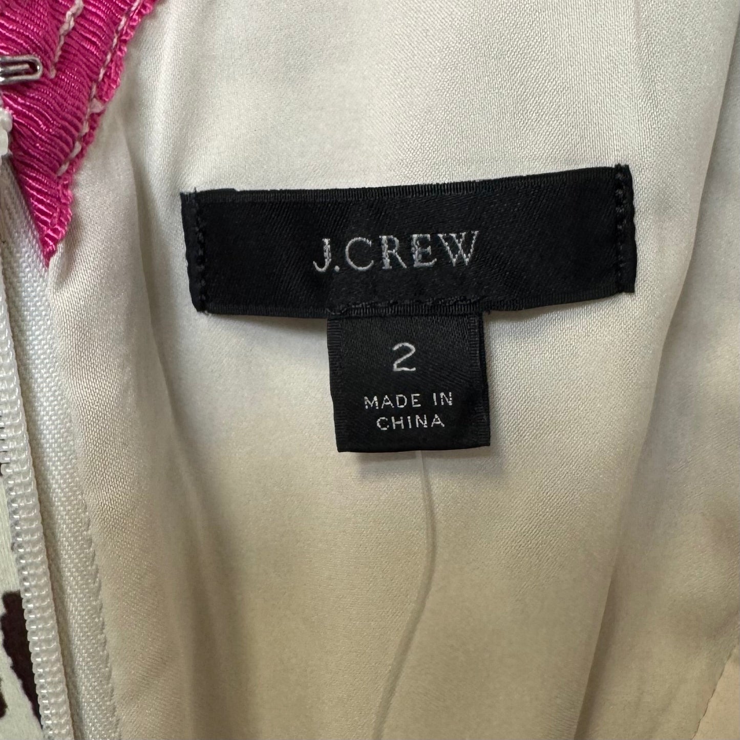 Dress Casual Midi By J. Crew In Brown & Cream, Size: 2