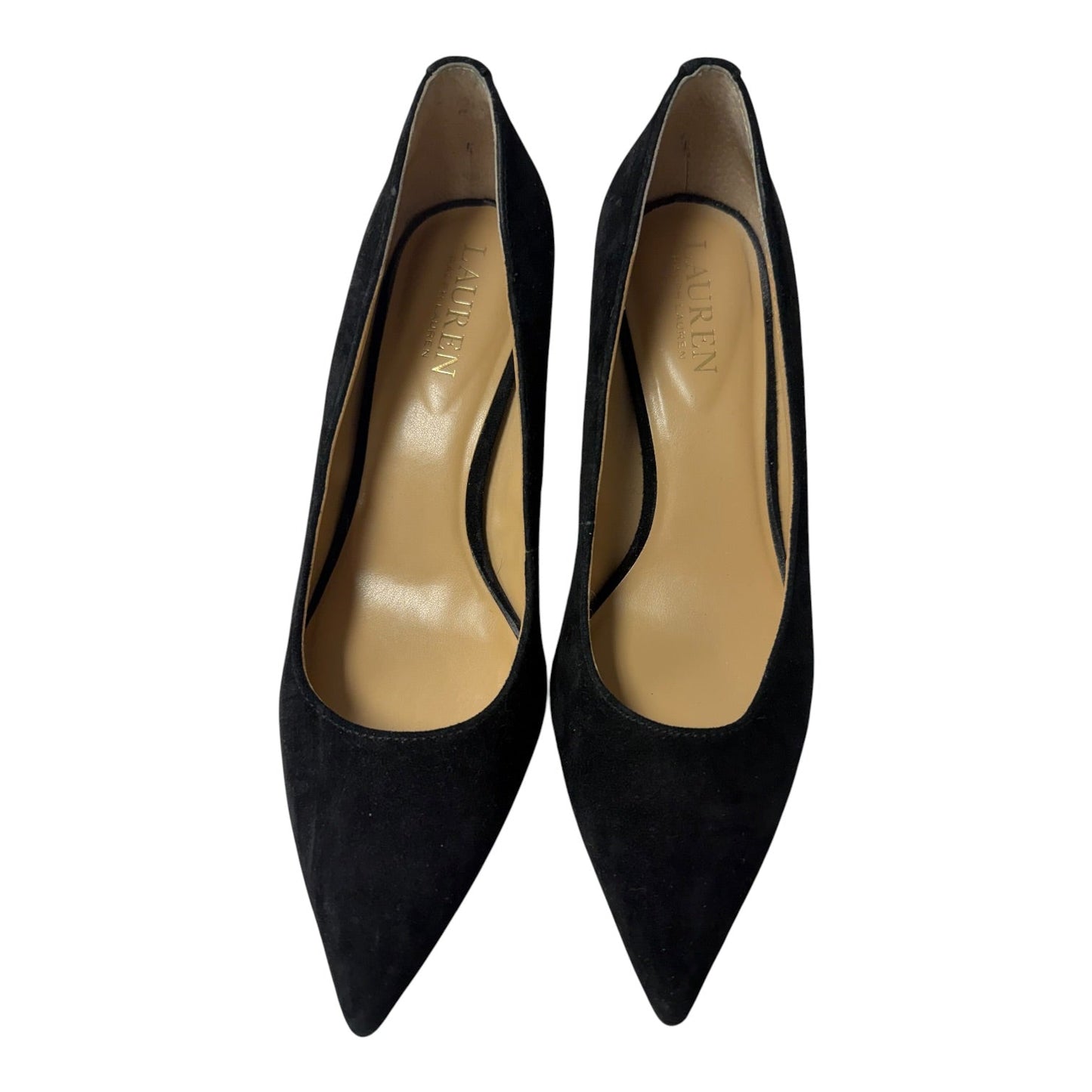Shoes Heels Kitten By Lauren By Ralph Lauren In Black, Size:5.5