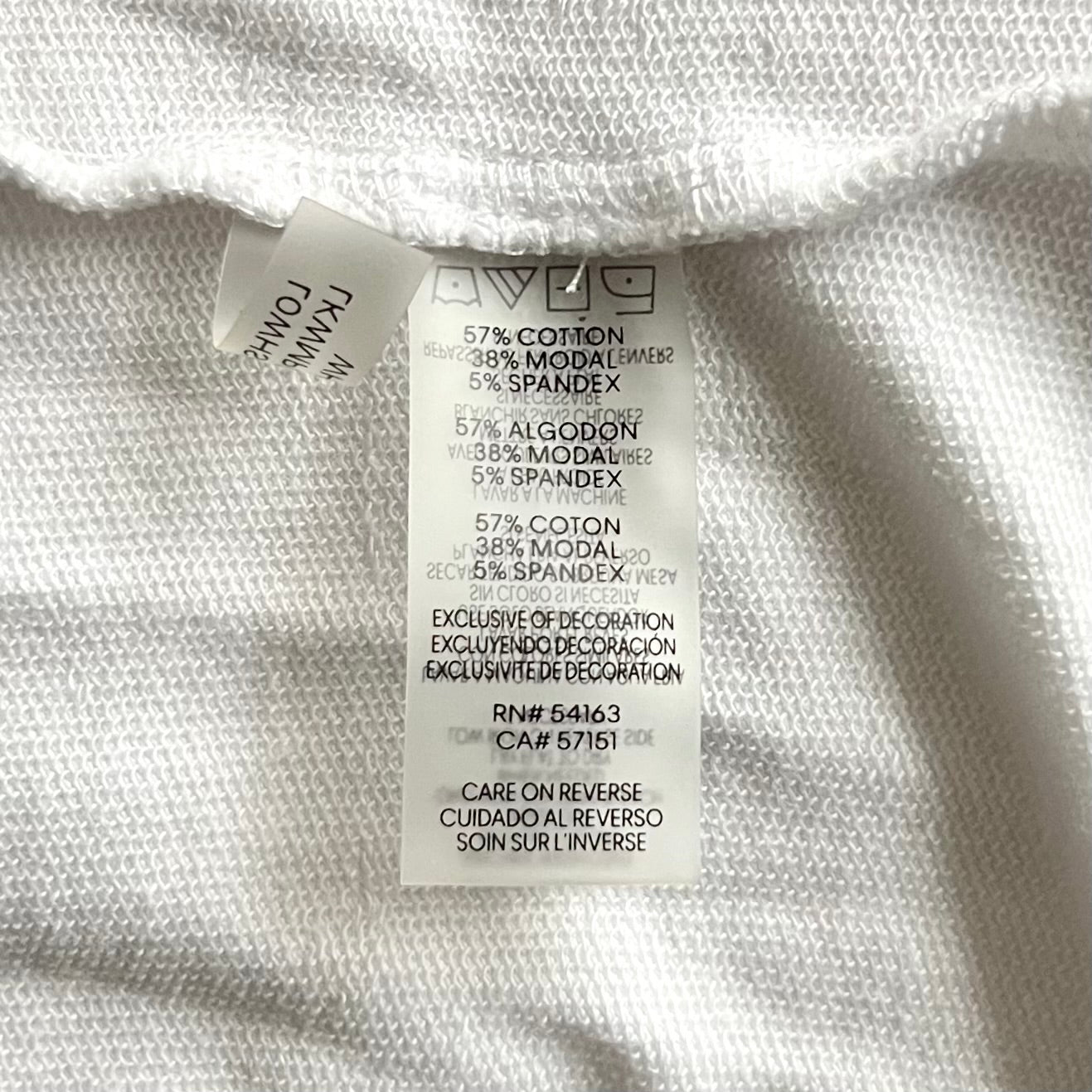 Sweatshirt Designer By Karl Lagerfeld In White, Size: L