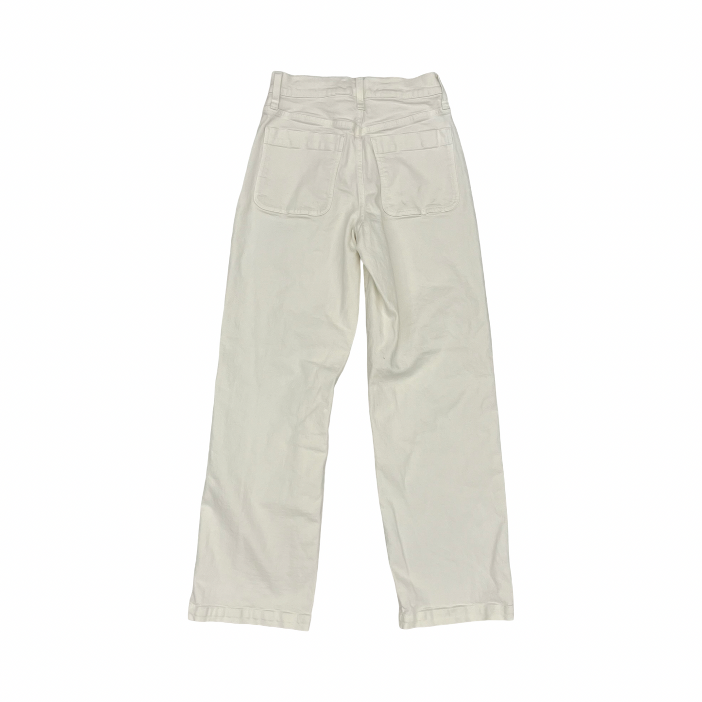 Jeans Wide Leg By Madewell In Cream Denim, Size:2