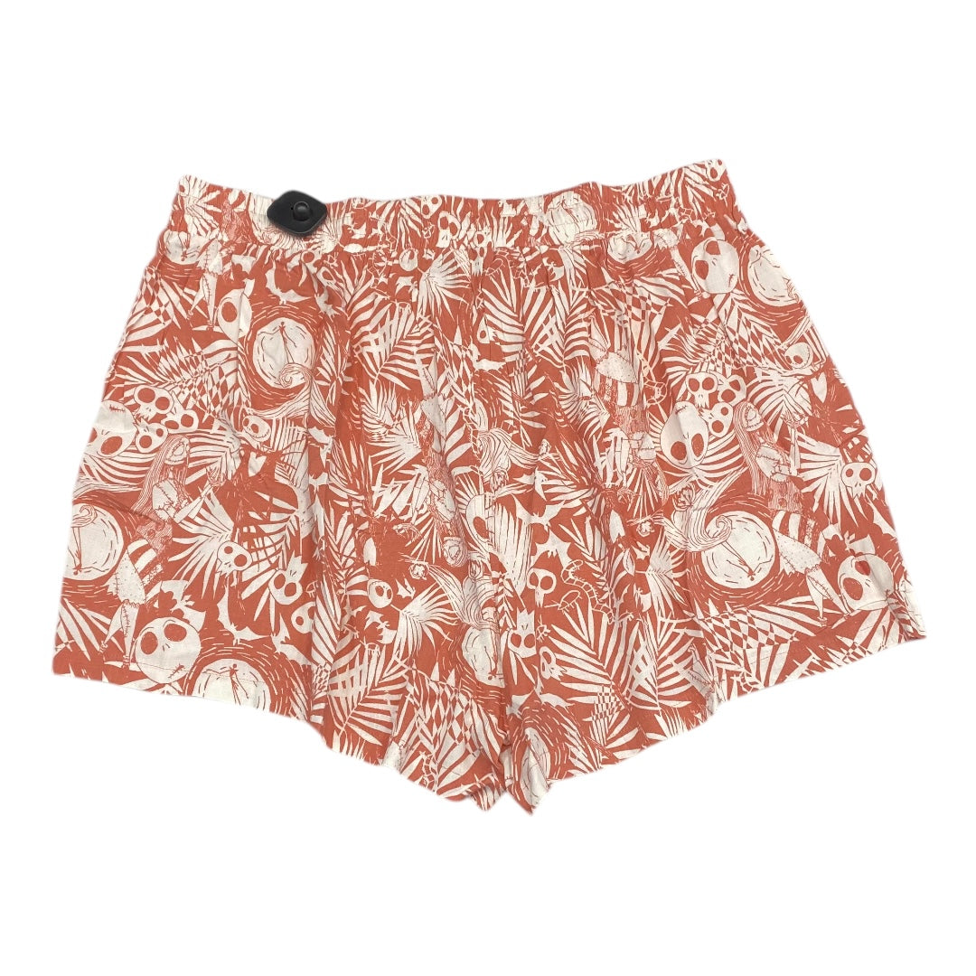 Shorts By Disney Store In Orange & White, Size:2X