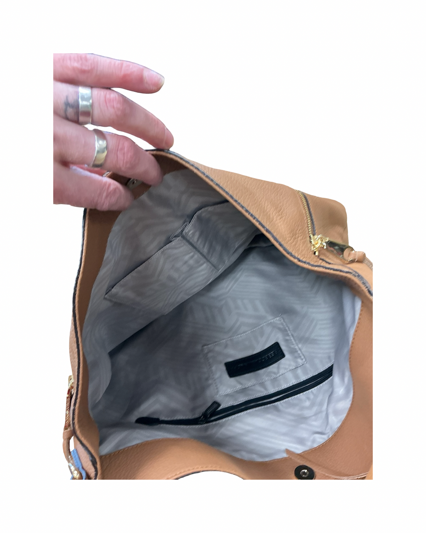 Handbag Designer By Rebecca Minkoff In Brown, Size:Large