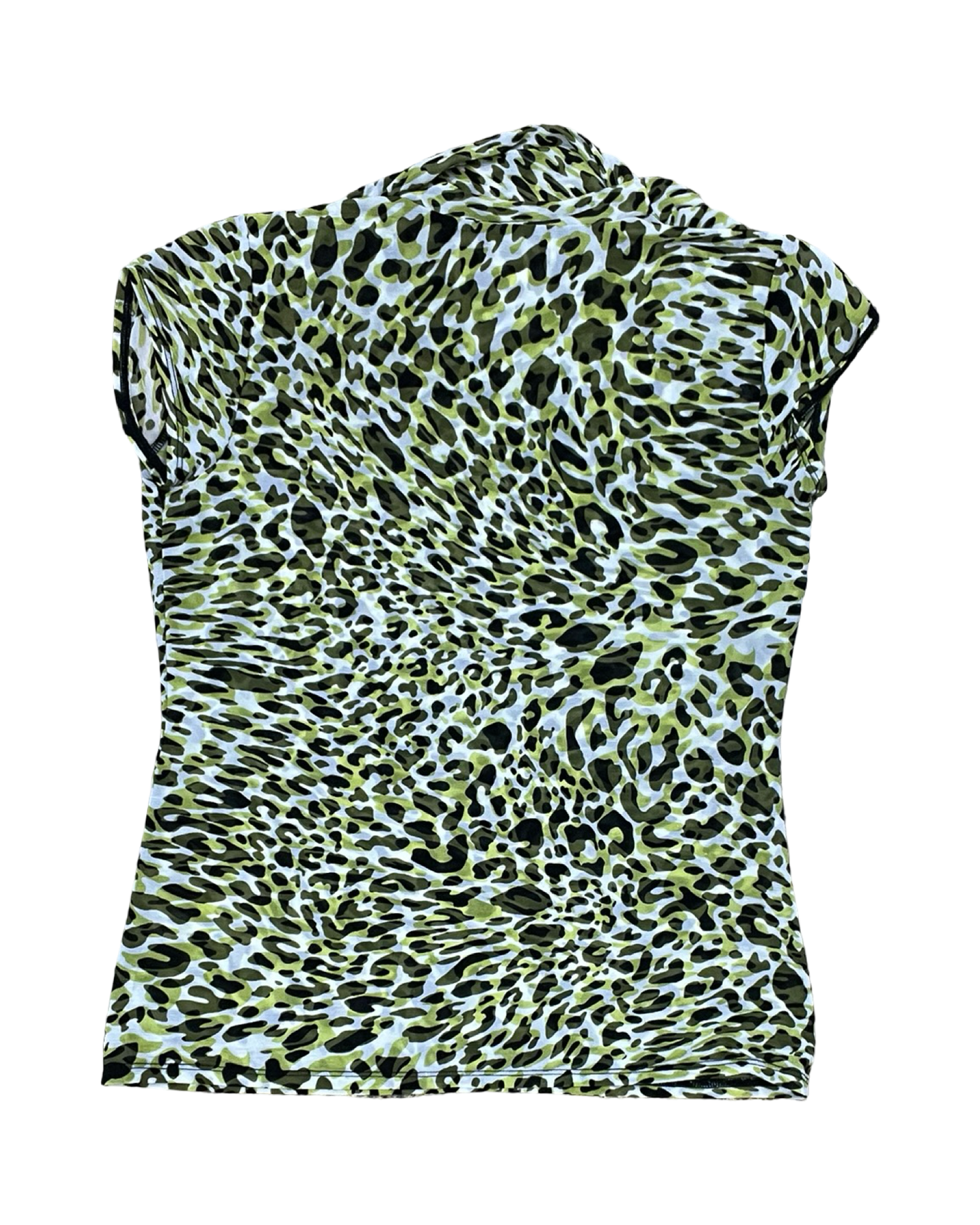 Top Sleeveless By Liz Claiborne In Black & Green, Size:S