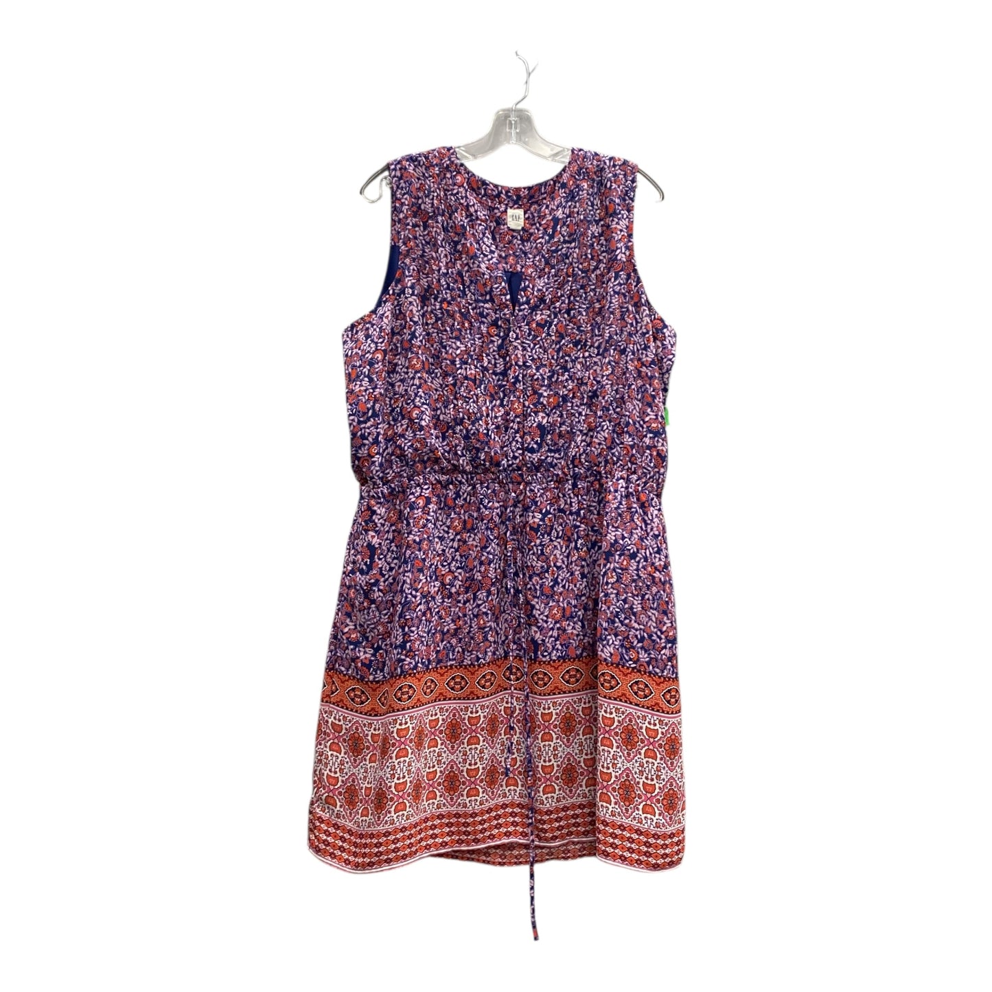Dress Casual Midi By Gap In Blue & Pink, Size:Xl