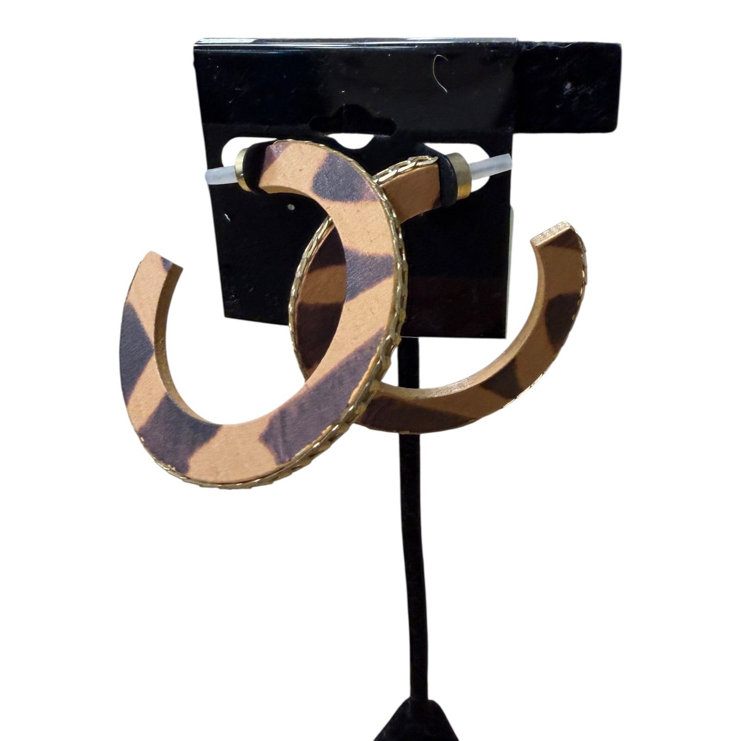 Earrings Hoop By Chicos In Animal Print