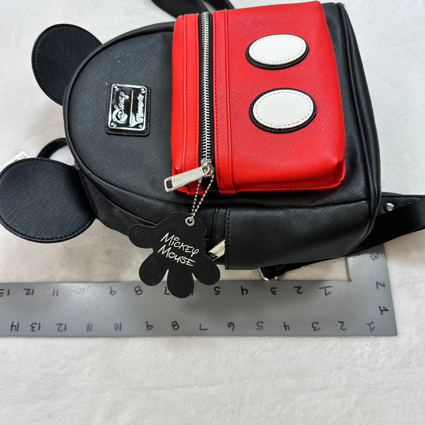 Mickey Mouse Backpack By Loungefly, Size: Small