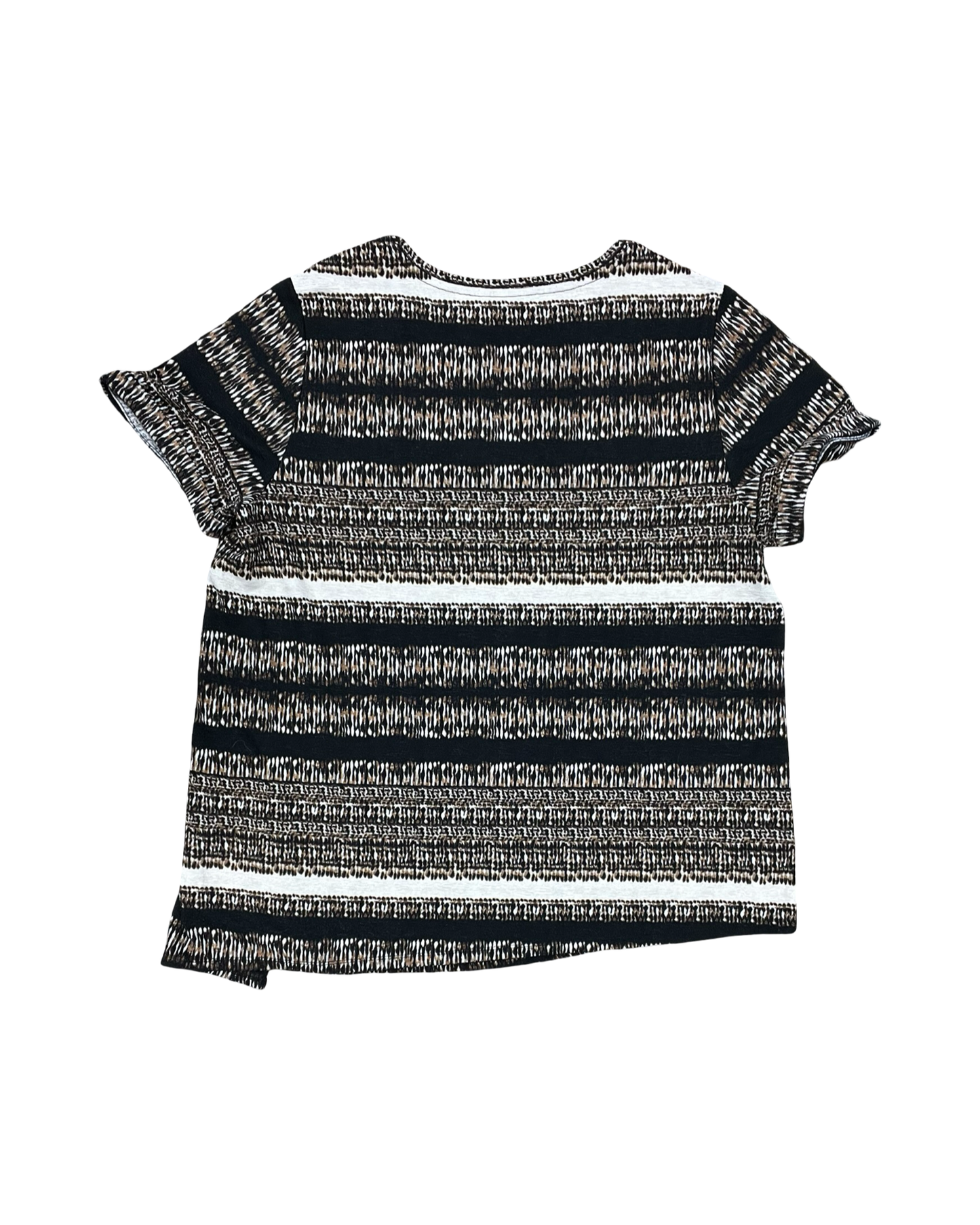 Top Ss By Clothes Mentor In Black & Brown, Size:1X