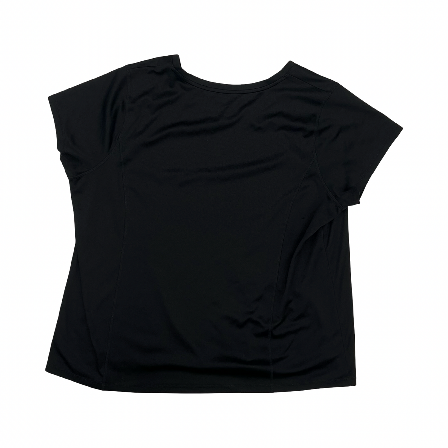 Athletic Top Ss By Made For Life In Black, Size:3X
