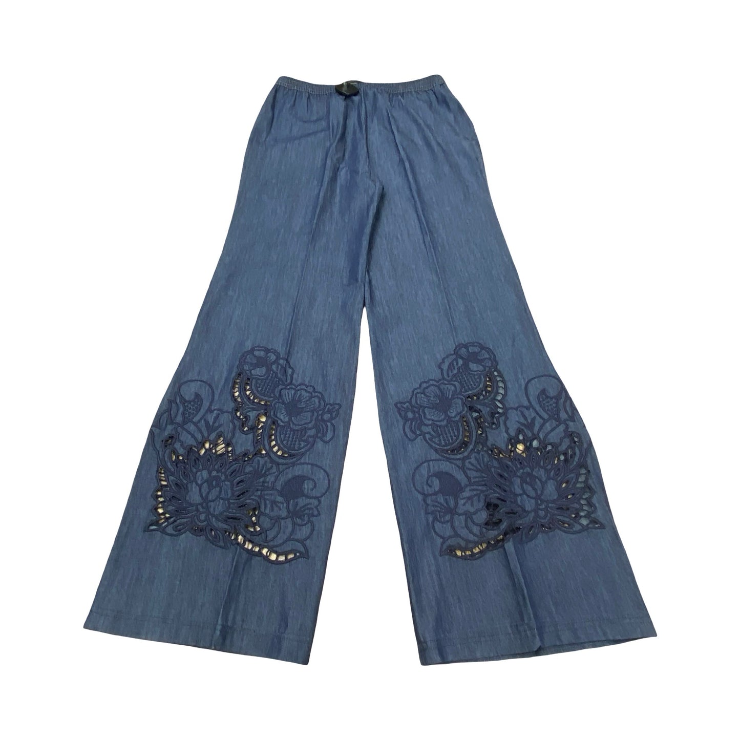 Pants Designer By Johnny Was In Blue Denim, Size:S