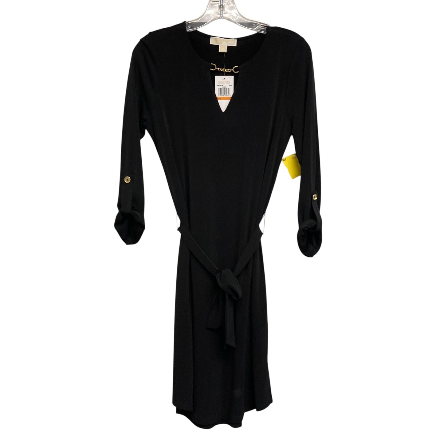Dress Party Short By Michael By Michael Kors In Black & Gold, Size:S