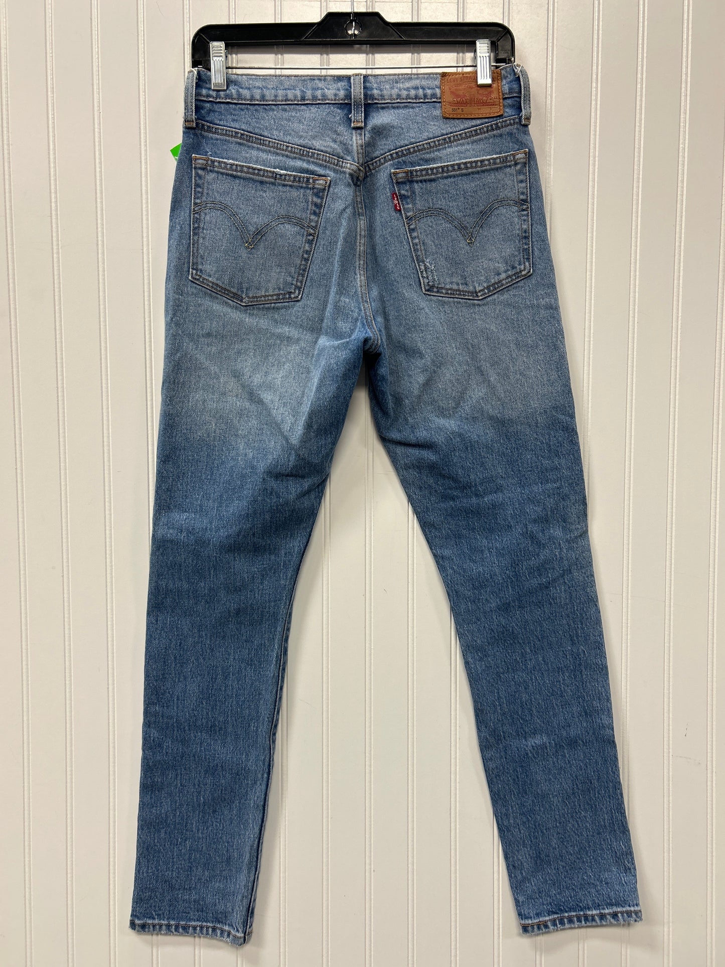 Jeans Straight By Levis In Blue Denim, Size:4L