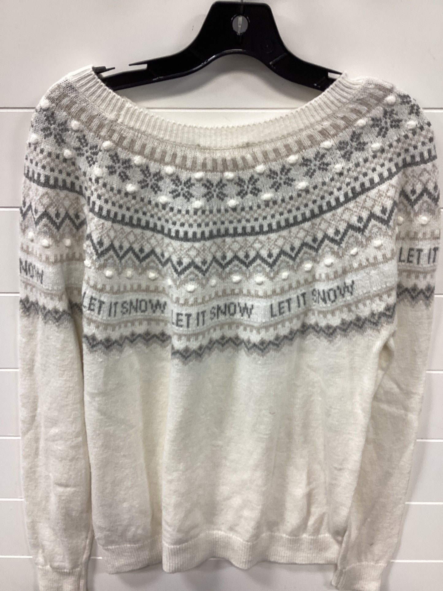 Sweater By H&M In White, Size:M