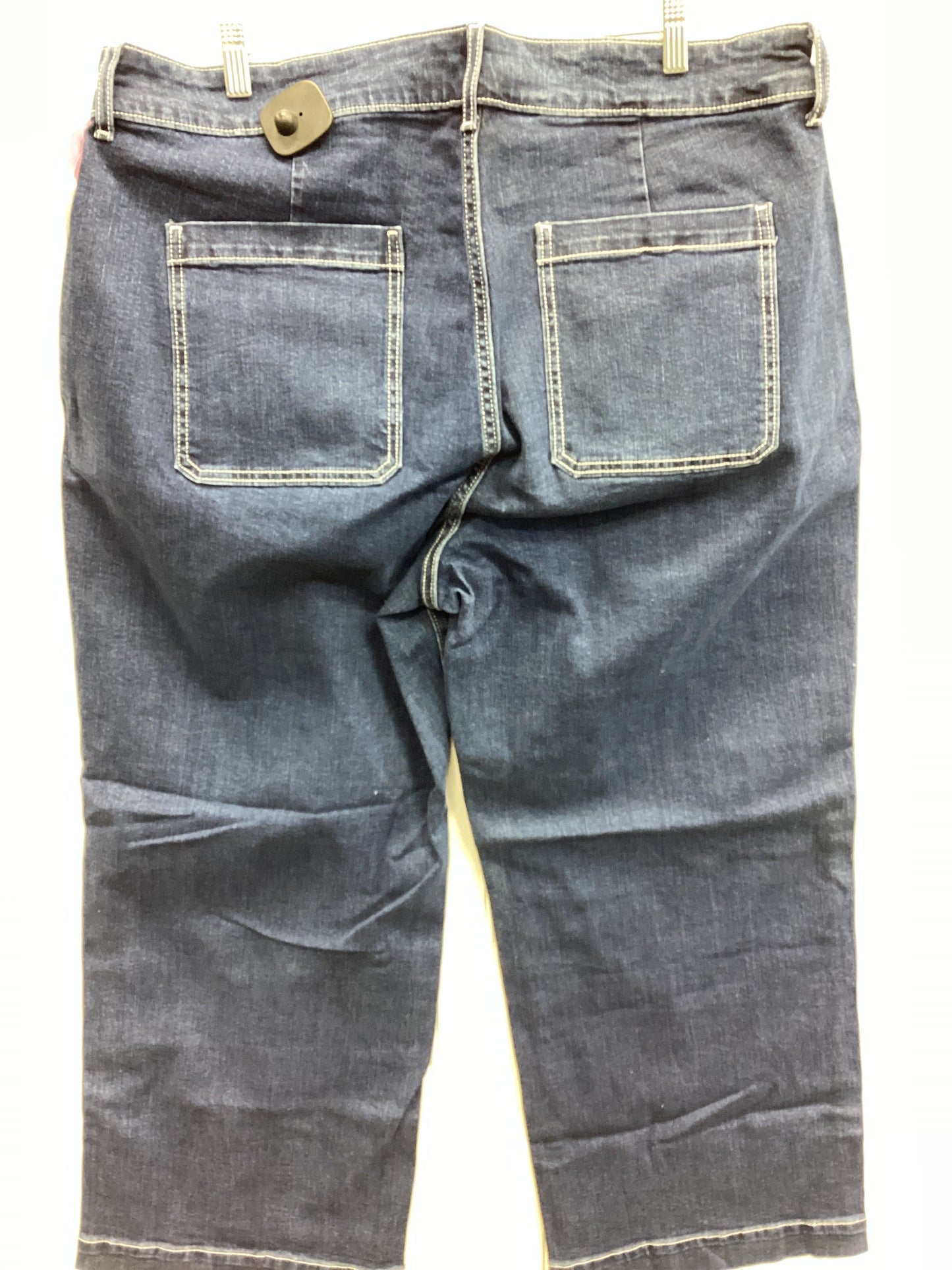 Jeans Wide Leg By Old Navy In Blue Denim, Size:18