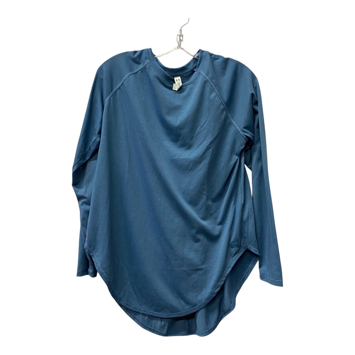 Athletic Top Ls Collar By Under Armour In Blue, Size:M