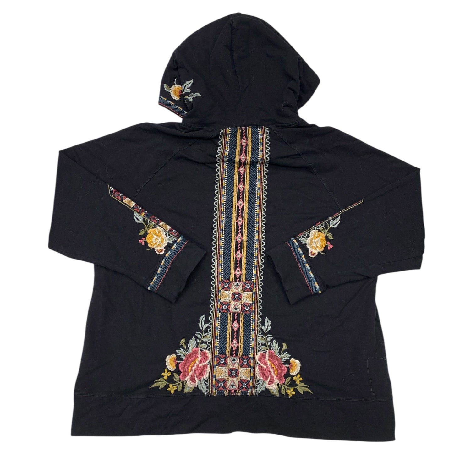 Sweatshirt Designer By Johnny Was In Black, Size:L