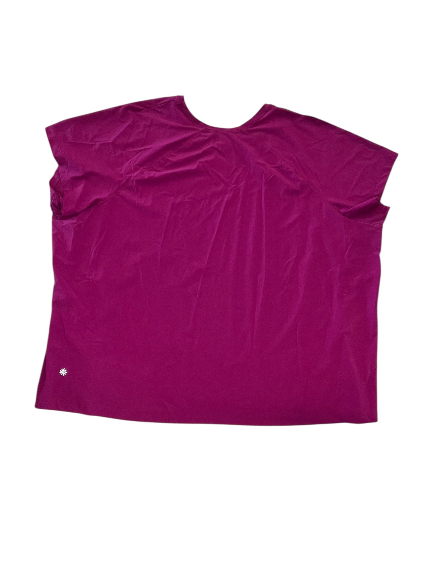 Athletic Top Ss By Athleta In Purple, Size:3X