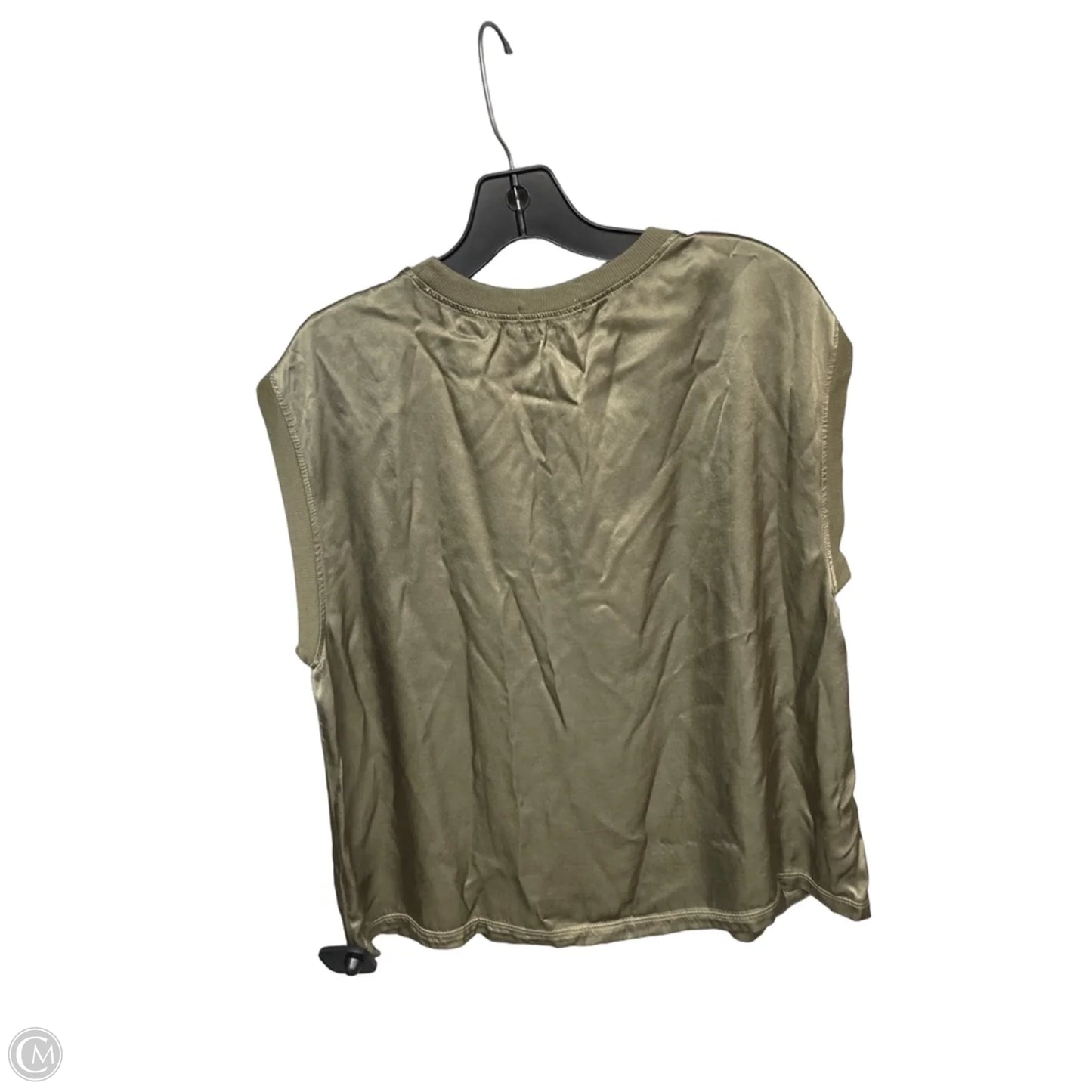 Top Sleeveless By Vince In Green, Size: L