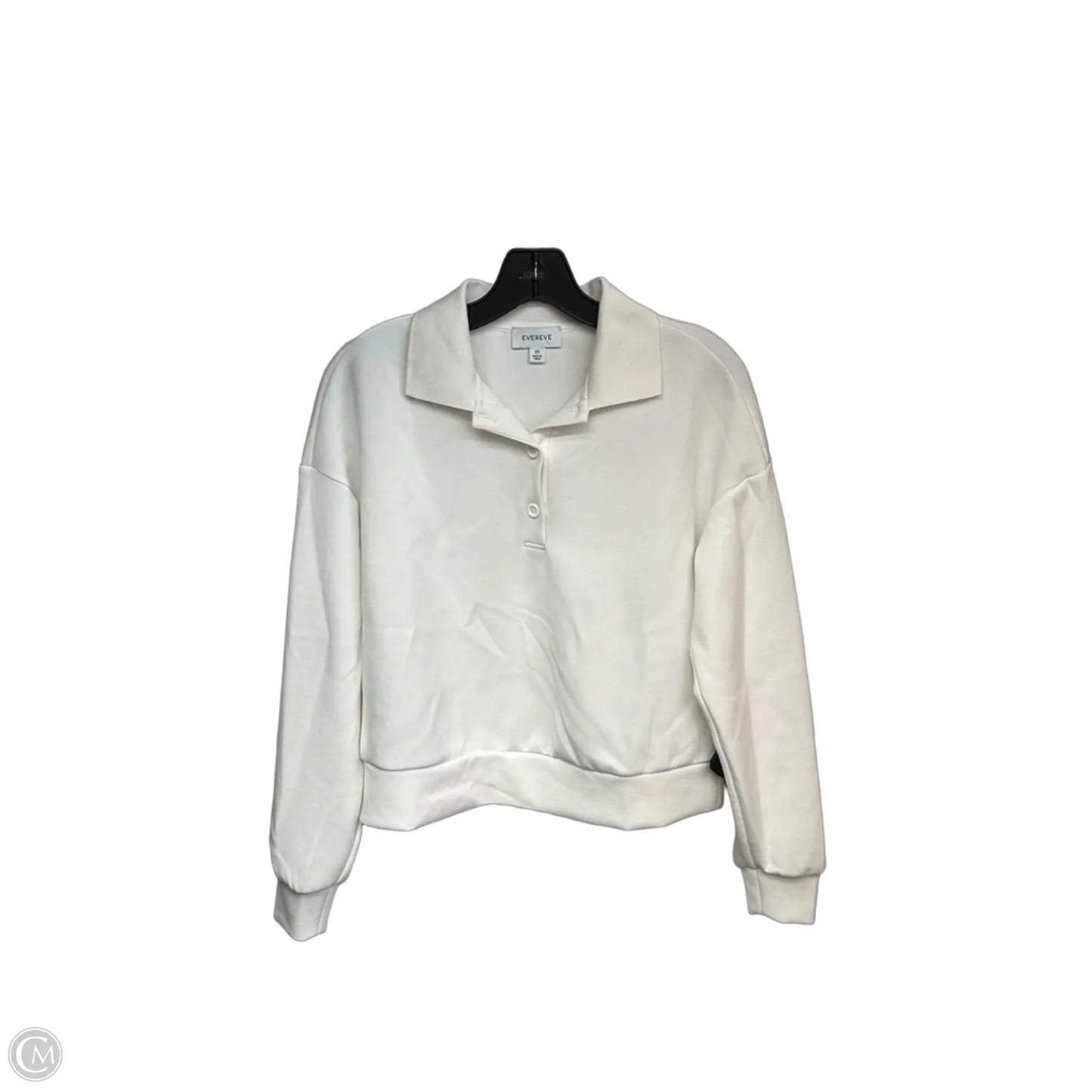 Top Long Sleeve By Evereve In White, Size: Xs