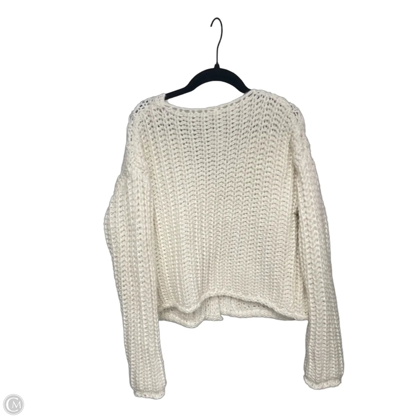 Cardigan By Clothes Mentor In White, Size: M