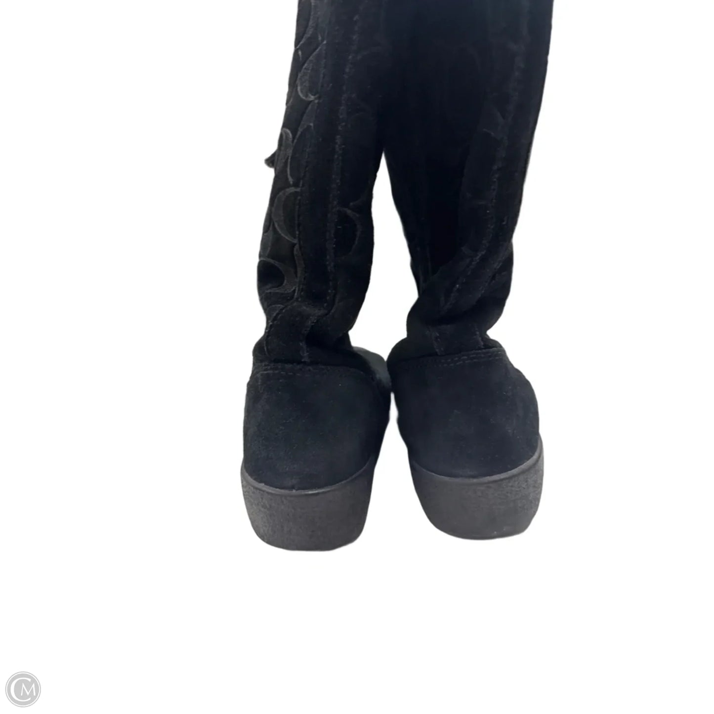 Boots Designer By Coach In Black, Size: 8.5