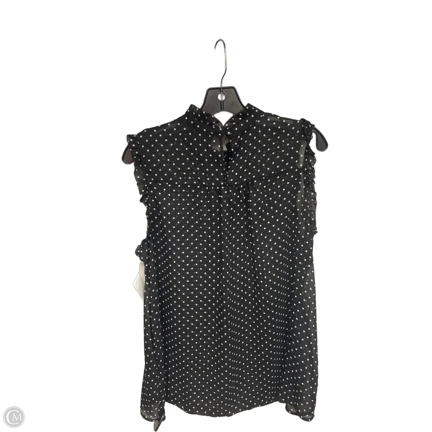 Top Sleeveless By Who What Wear In Polkadot Pattern, Size: Xl