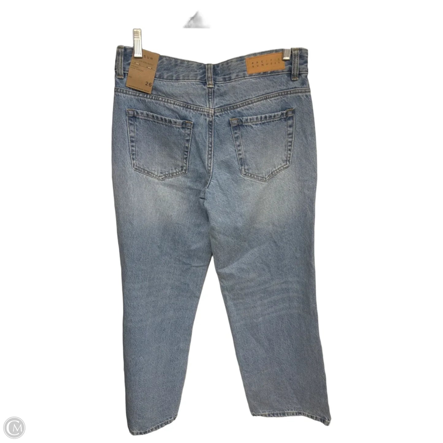 Jeans Wide Leg By Pacsun In Blue Denim, Size: 26