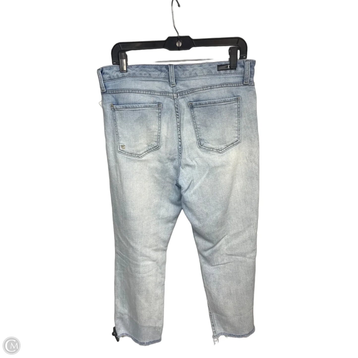 Jeans Cropped By Kut In Blue Denim, Size: 10