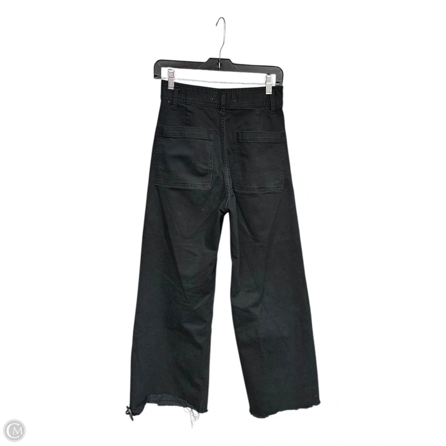 Jeans Wide Leg By Zara In Black, Size: 6