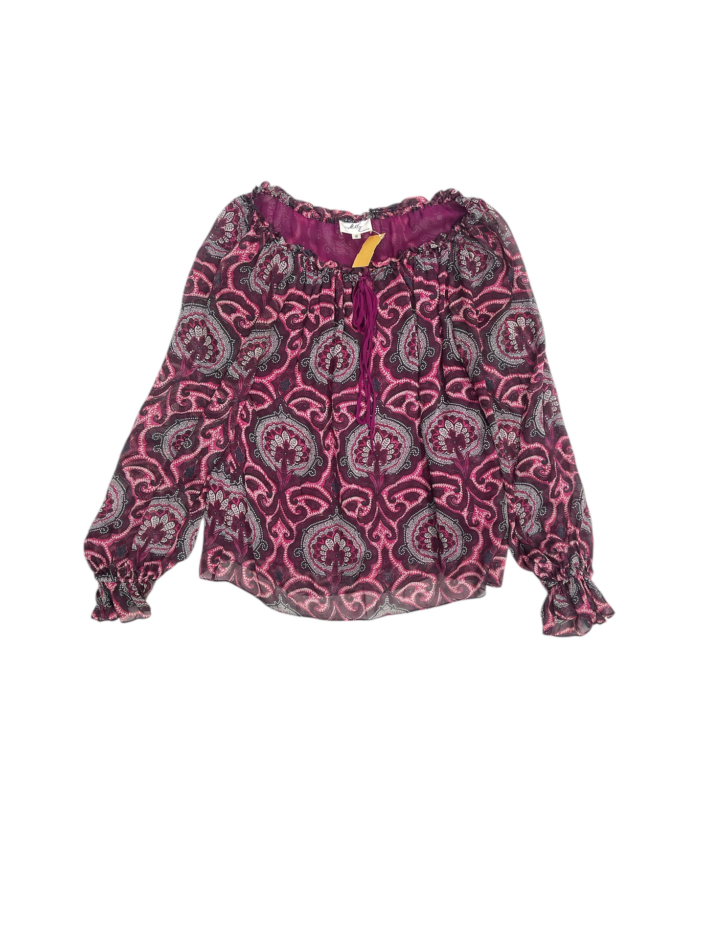 Top Long Sleeve Designer By Milly Size: 6