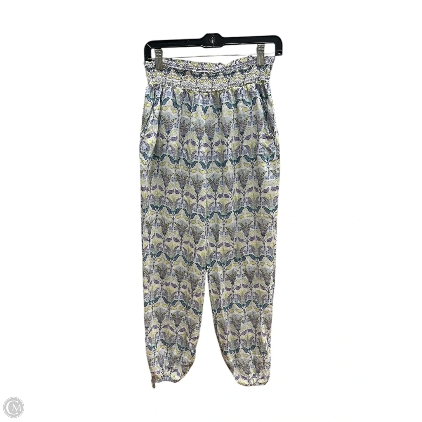Pants Designer By Tory Burch In Blue & White, Size: Xs