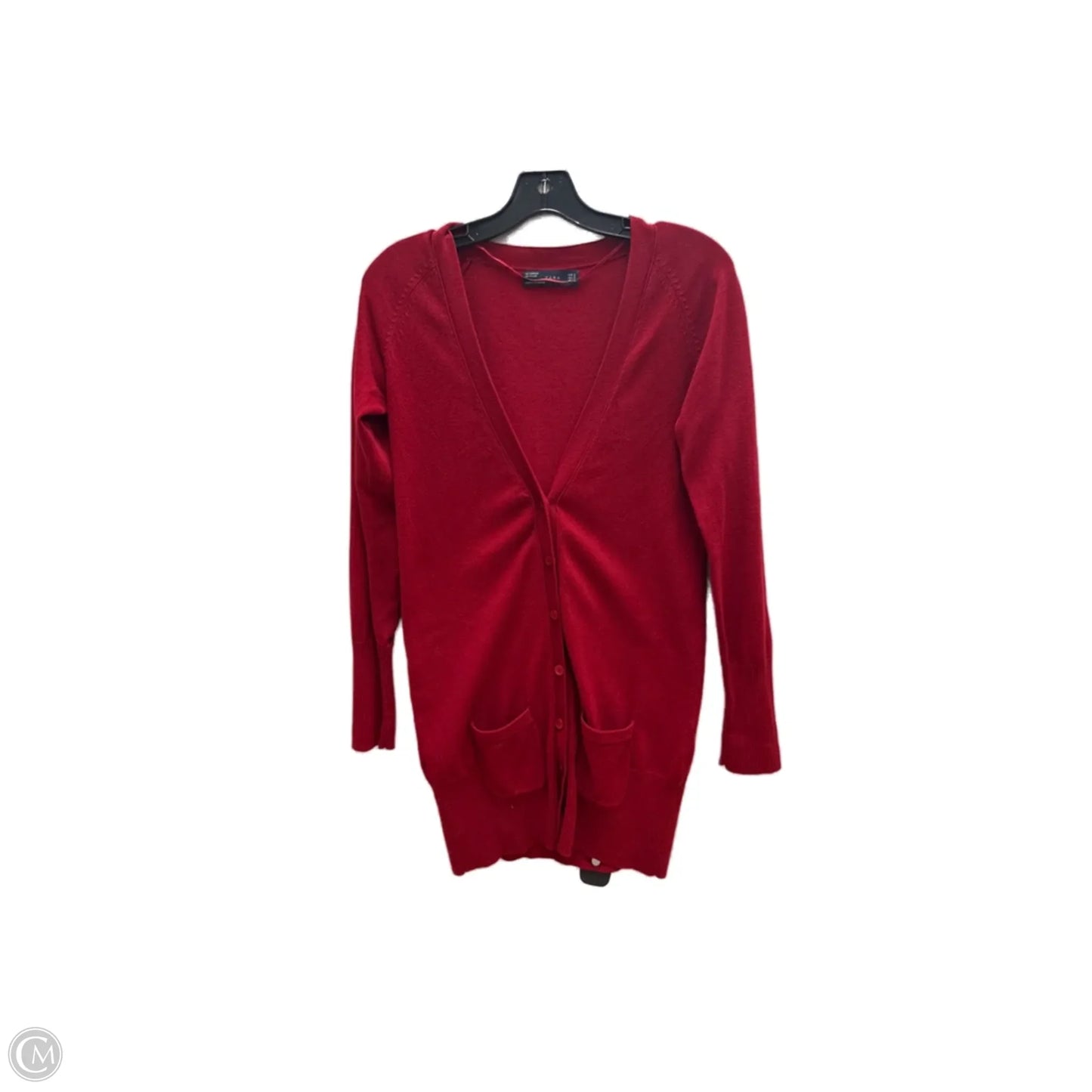 Cardigan By Zara In Red, Size: S