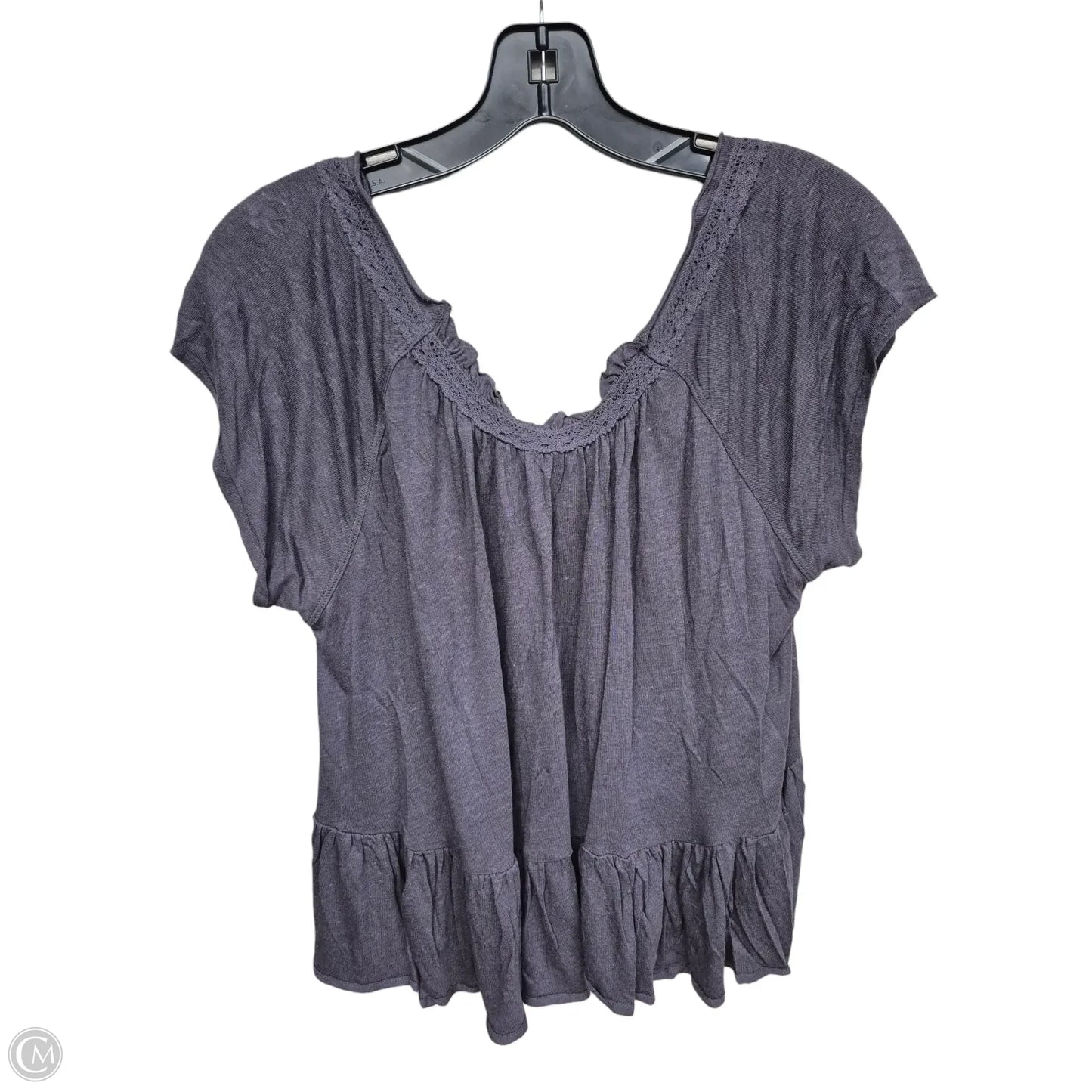 Top Short Sleeve By Free People In Grey, Size: S